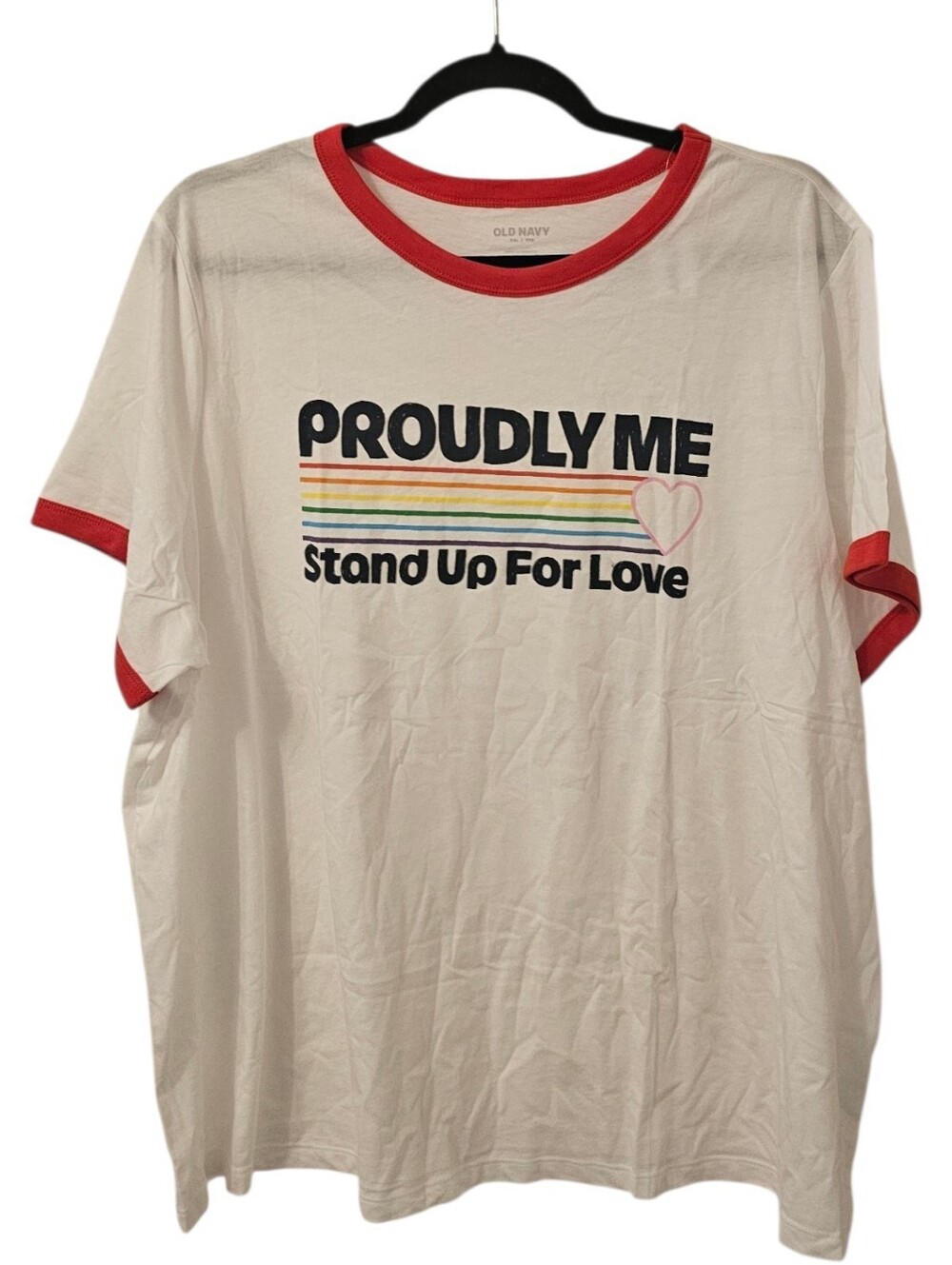 Multi-Coloured Old Navy Women's Pride EveryWear Crew-Neck Graphic T-Shirt